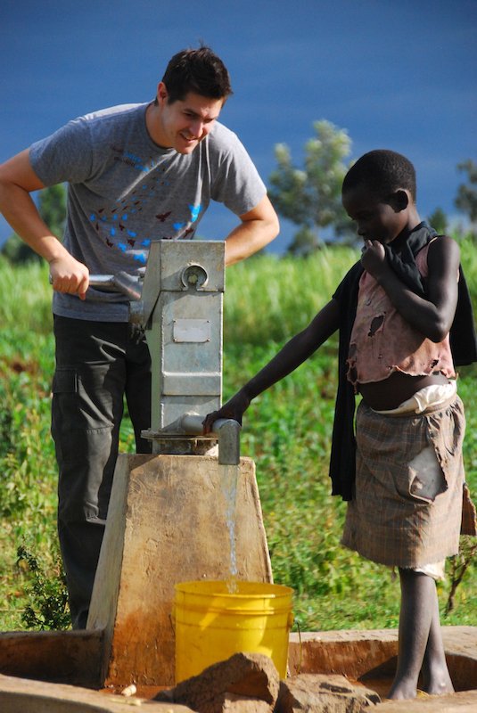 blood water member and child using well