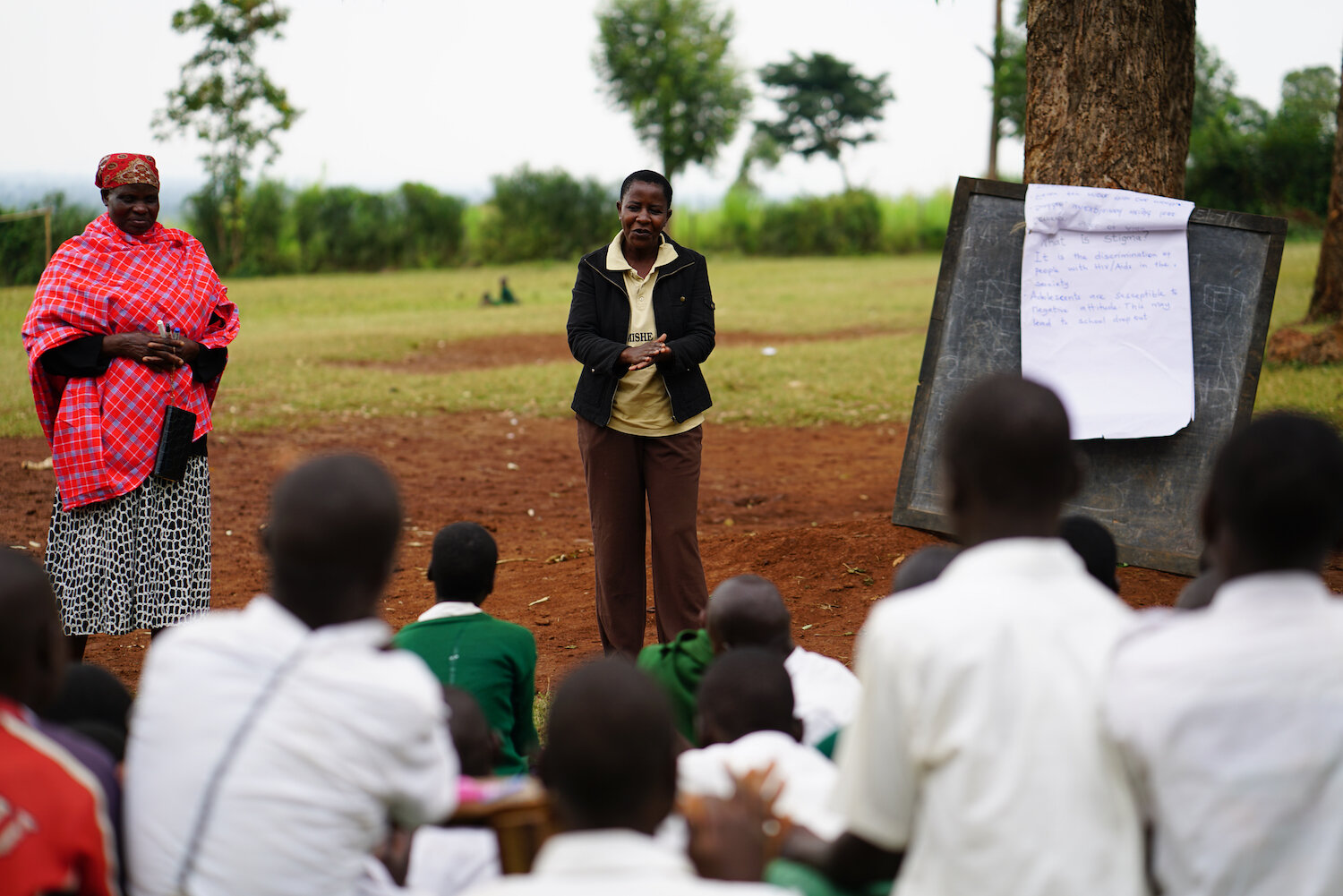 LWALA’s Elizabeth Akinyi Obiero, conducting teaching at a school